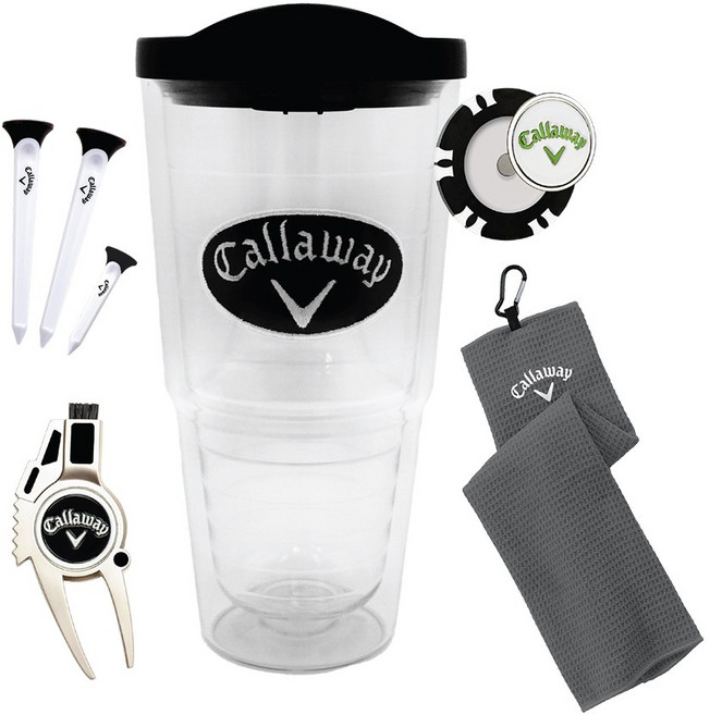 캘러웨이 클리어패치 텀블러 세트 볼마커 골프티 그린보수기 C19959, 1개