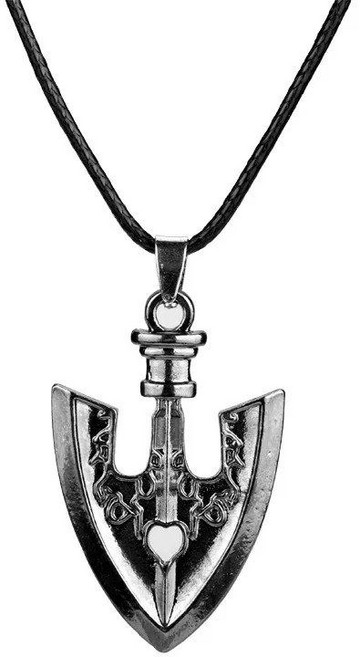 죠죠의기묘한모험 죠죠 스탠드 구현 화살 키링 굿즈, 스탠드구현의 화살 목걸이 실버