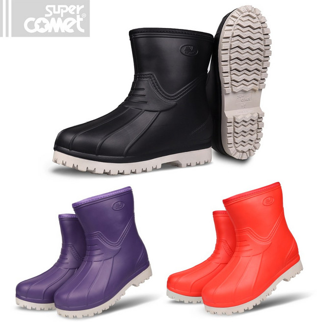 슈퍼카미트 남녀공용 겨울용 EVA 초경량 2중 논슬립 방한 부츠 장화 wt850