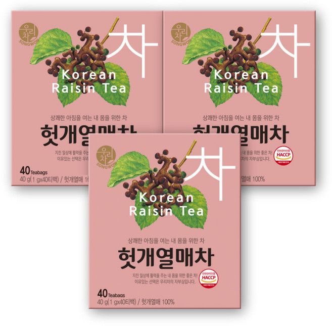 우리차 헛개열매차, 1g, 40개입, 3개