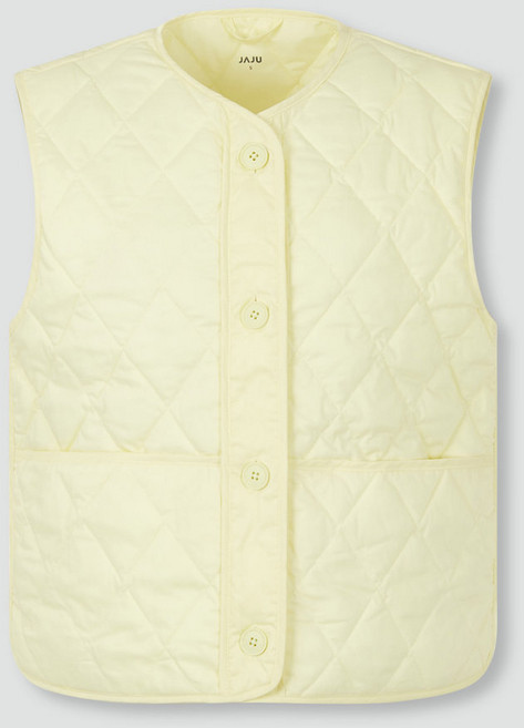 [JAJU/자주] 여 라이트 다운필 버튼 베스트_옐로우