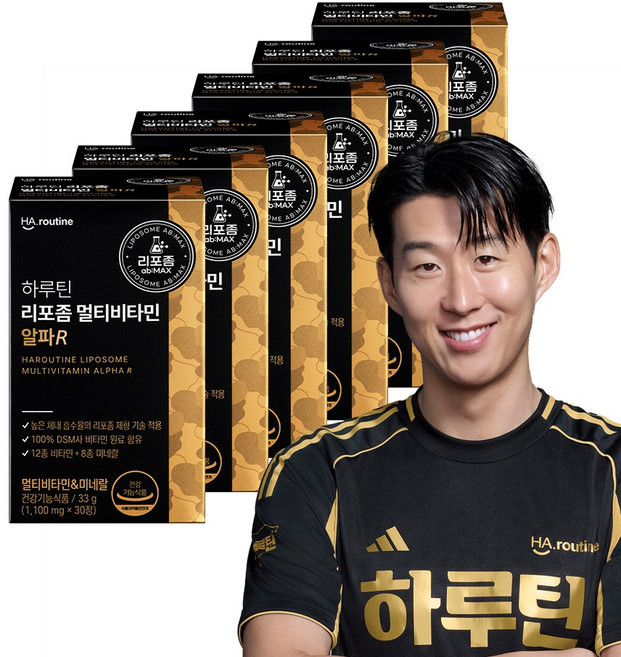 [하루틴] 리포좀 멀티비타민&미네랄 알파R 6박스, 6개, 30정