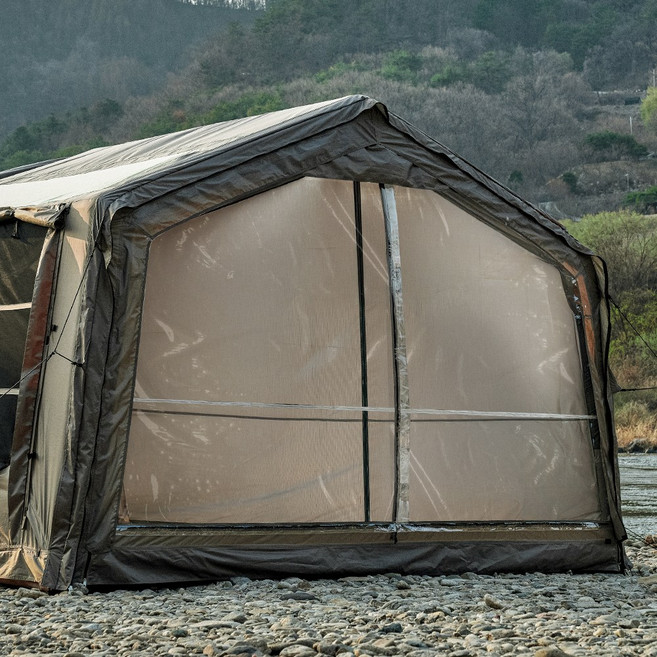 로티캠프 제로스트 에이맥스 도킹 에어 텐트 전용 TPU도어+프라이버시 월 SET, 탄