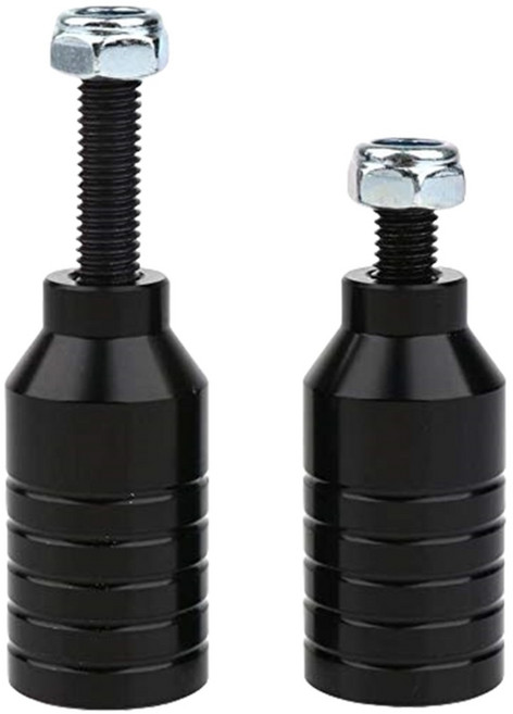 2lot 쉽게 설치할 수 있는 스쿠터 페그 프로페셔널 경량 스쿠터 페그 스턴트 스쿠터 액세서리, Black