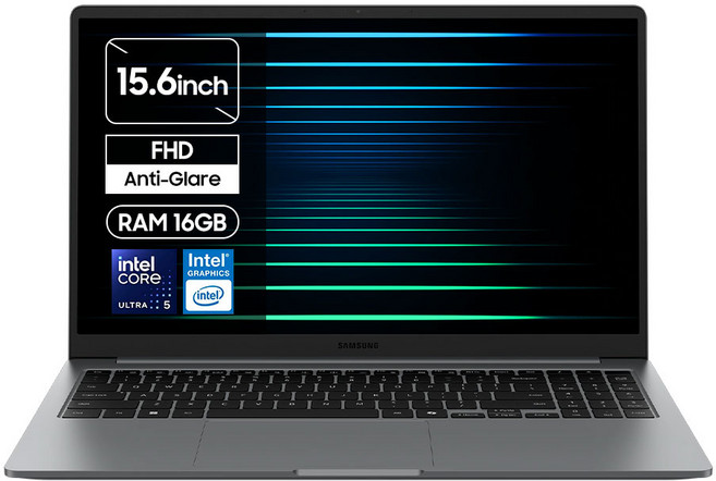 [삼성전자 공식파트너] 갤럭시북5 15.6 코어Ultra5 인텔15세대 노트북 한컴오피스팩 동봉, W-A51AG, WIN11 Home, 16GB, 1TB, 그레이