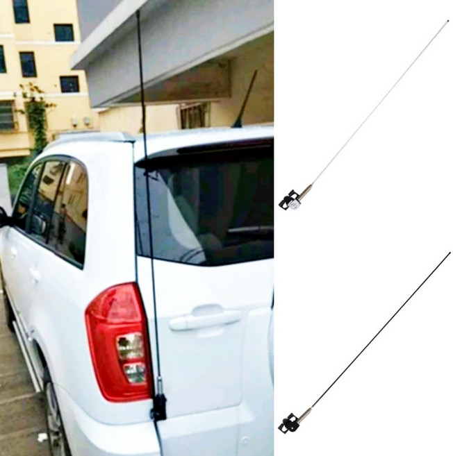 자동차악세사리 차량실외용품 자동차 안테나 자동차장식용품, 화이트
