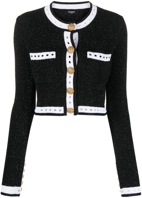 발망 긴소매 버튼 가디건