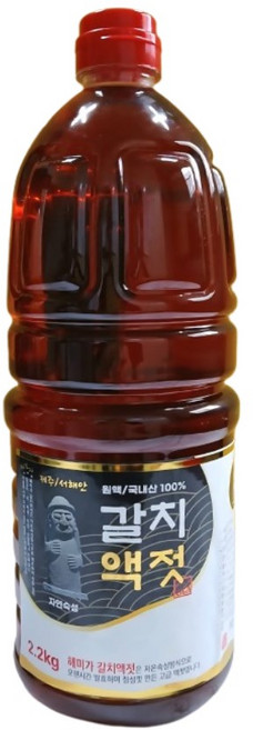 엄다 제주서해안 갈치액젓 2.2kg, 1개