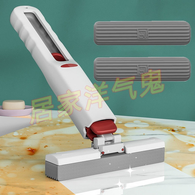 桌麵迷你小拖把 免手洗便攜清潔, 免手洗/一拖淨【1個手柄/1膠棉頭】, 1個