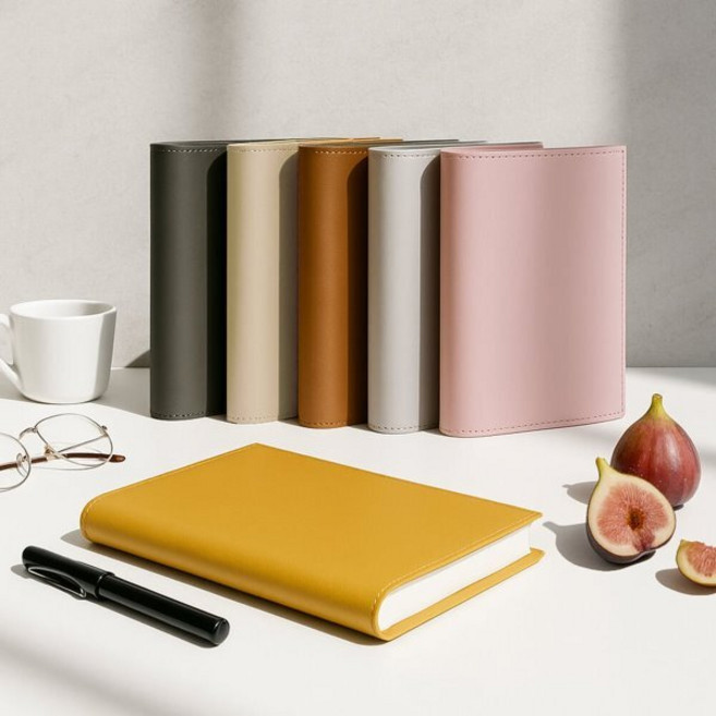 소이믹스 에어리 라이트 가죽 북커버 가벼운 책커버 북케이스 SOBOOK3, 베이직M, 웜베이지