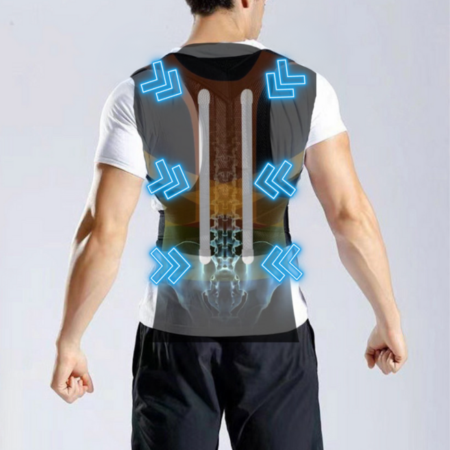 스위트렉 바른자세밴드 남녀 통풍메쉬 어깨 허리 교정, 1개