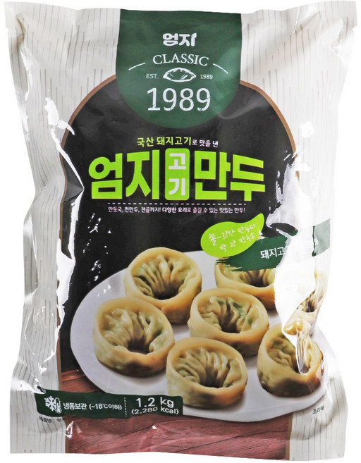 푸드올마켓_ 엄지 고기손만두 1.2kg /냉동, 1개