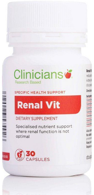 클리니션스 레날 바이트 멀티비타민 미네랄 캡슐 Clinicians Renal Vit, 30정, 1개