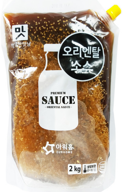 아워홈 행복한 맛남 오리엔탈소스 2kg 2봉, 2개
