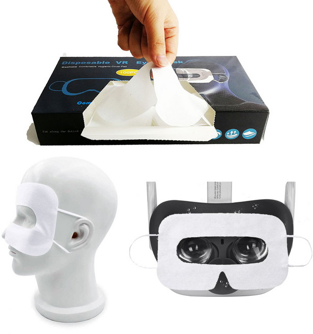 오큘러스 퀘스트2 뽑아쓰는 일회용 안면 마스크 페이스커버 폼커버 100매 헤일로 악세서리, 1개