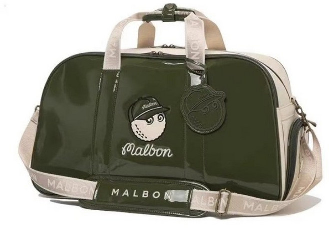 남녀공용 골프 의류가방 스포츠 핸드백 여행가방 대용량 방수, A_광택 표면 그린