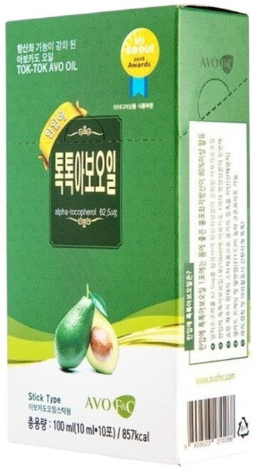 식용유선물세트 한입에톡톡 아보오일 10포 아보카도오일 엑스트라버진 카놀라유, 1세트