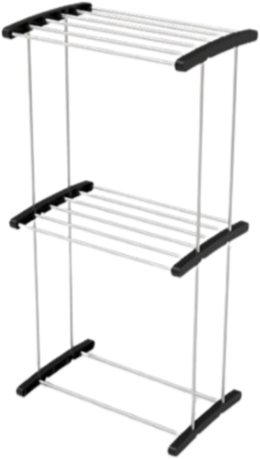 브리즈 알뜰 미니 건조대 2단, Black(블랙)
