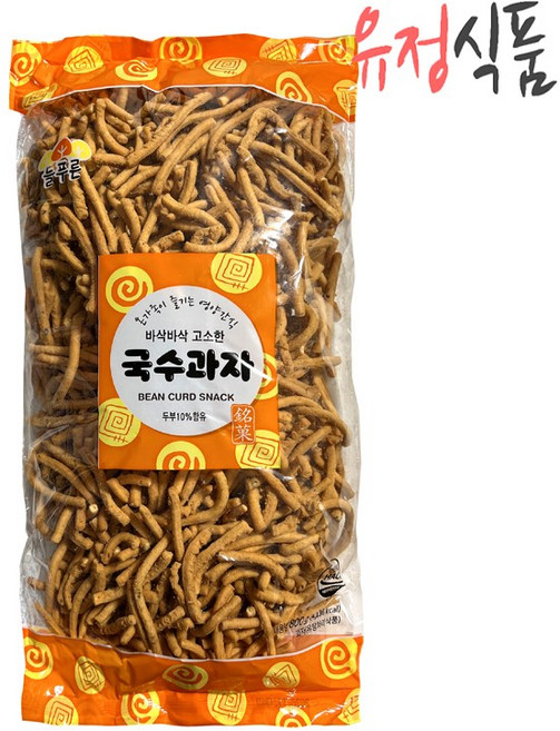 [유정식품] 두부로 만든 국수과자 800g, 3개