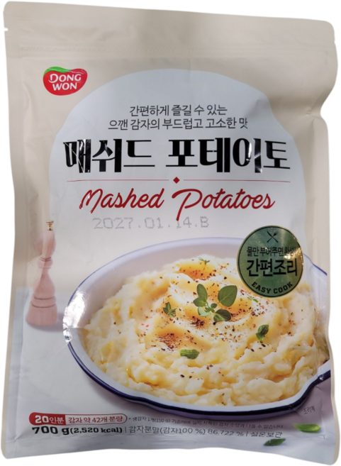 동원 매쉬드 포테이토 감자가루, 동원 매쉬드 포테이토 감자믹스 으깬감자요리, 700g, 1개