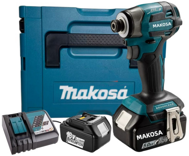 Makita 18V 衝擊起子機 DTD173, 1個, 173起子機（附充原廠二電+箱）