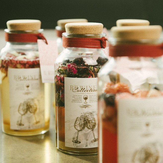 리와인드 담금주 키트 수제 와인 선물 1L 5종 화이트 샹그리아 뱅쇼 베이스 만들기, 1개