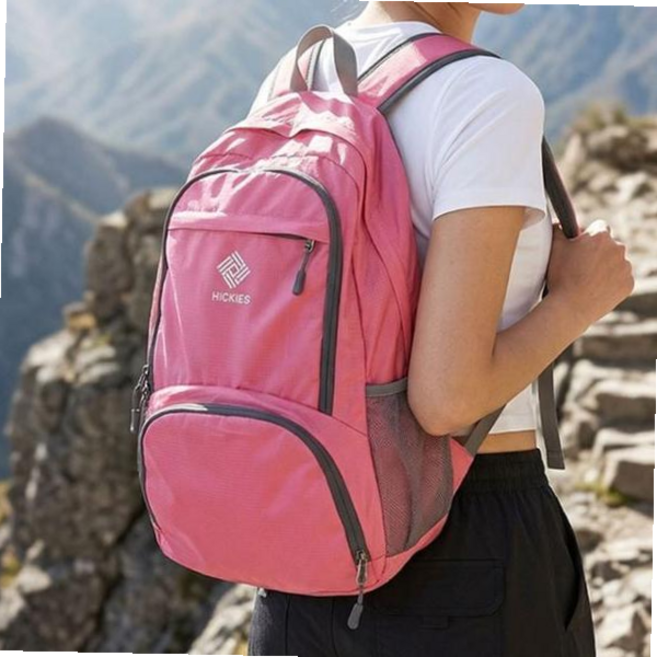 폴딩백팩 HICKIES 접이식 초경량 등산 여행 가벼운 산책 스포츠 백팩 20L 59000EA 1EA, 단일