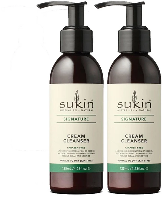 수킨(Sukin) 수킨 시그니쳐 크림 클렌져 125ml X 2개, 1세트, 250ml - 쿠팡
