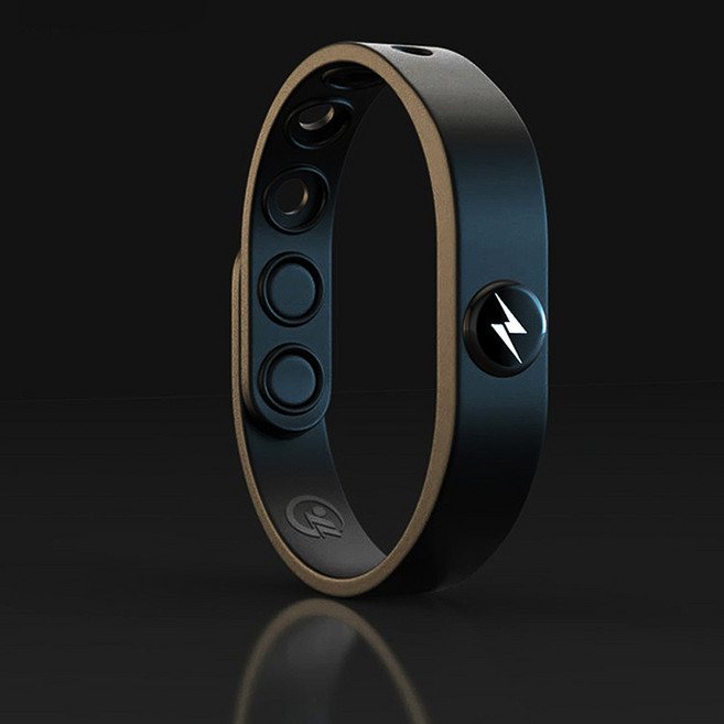 POWER+ 防靜電運動手環 無線設計 消除靜電 促進循環 防水防塵 黑色 半徑可調