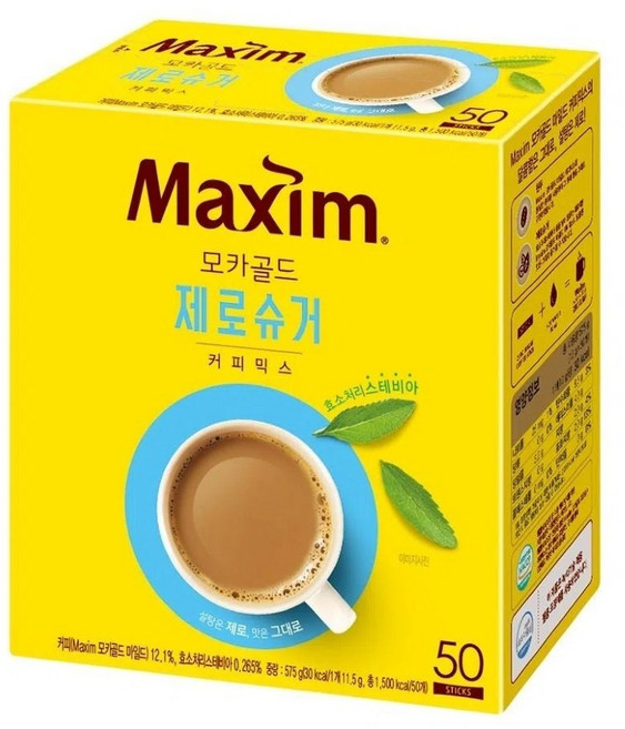 Maxim 摩卡金 零糖咖啡混合飲 50入, 11.5g, 50個, 1個裝