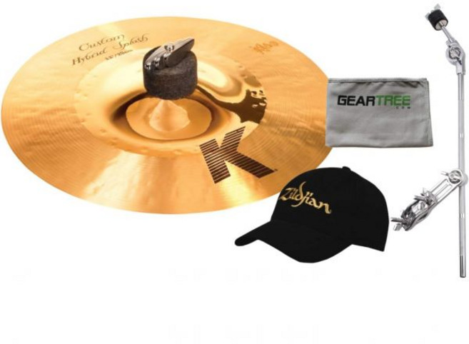 드럼 심벌 타악기 Zildjian K1211 11인치 K 커스텀 하이브리드 스플래시붐 암 모자 천 포함