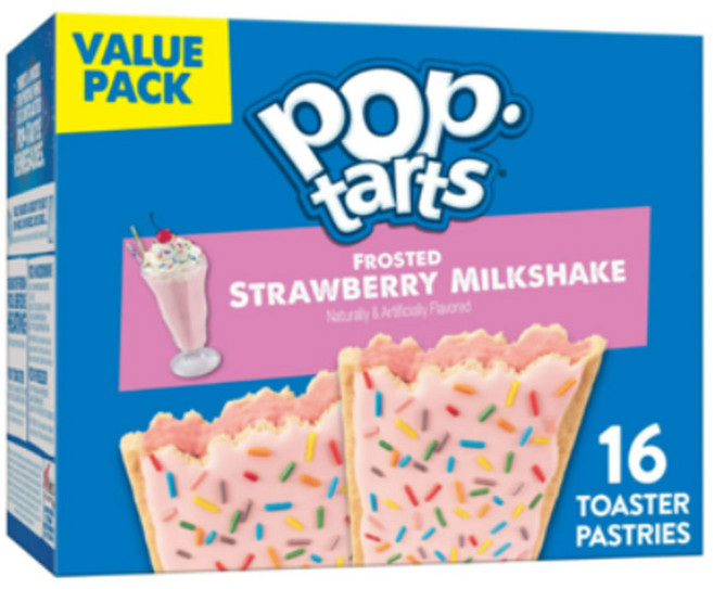 켈로그 팝타르트 16개입 프로스트 스트로베리 밀크쉐이크 맛, 1개