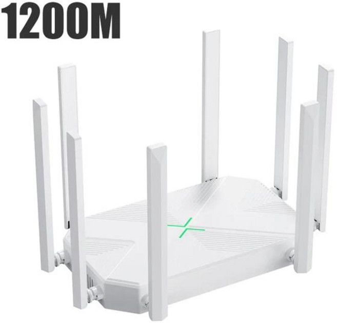 무선 라우터 부스터 브라켓 AP 광대역 와이파이 원격 제어 리피터 홈 오피스용 신호 증폭기 방화벽 8 안테나, 3) 1200M-White - EU 플러그, 1개