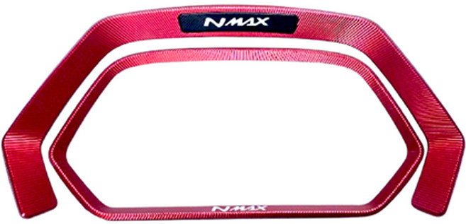 NMAX125 엔맥스 25년식이상 호환 계기판커버 몰딩 튜닝 케이스 프레임, 레드, 1개