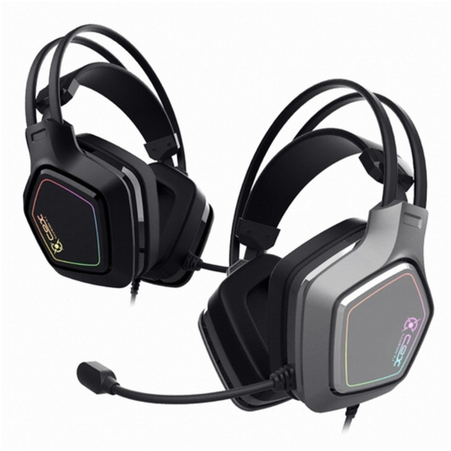 콕스 SCARLET 7.1 RGB 노이즈 캔슬링 헤드셋, 그레이, COX SCARLET 가상 7.1 RGB