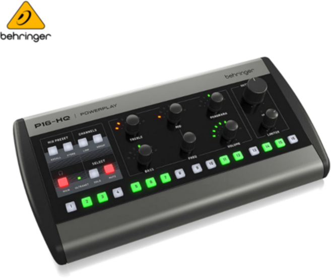 베링거 Behringer P16-HQ 16채널 퍼스널 모니터 믹서(당일배송)