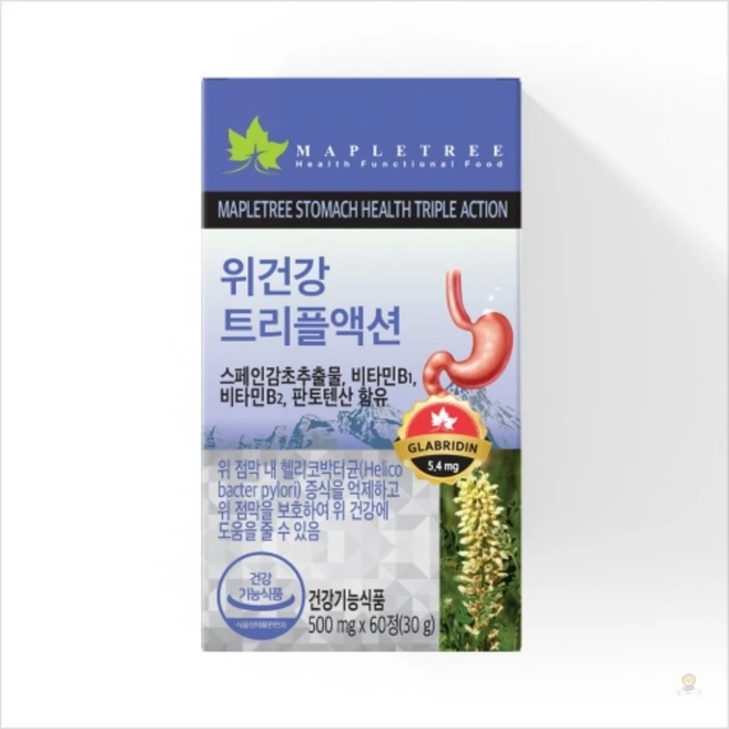 위건강 트리플액션 500mgx60정 감초, 60정, 1개 - 쿠팡