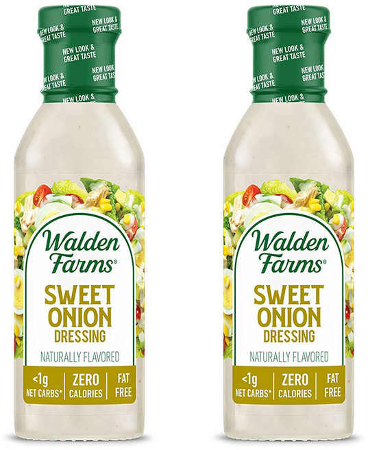 월든팜스 제로칼로리 스위트 어니언 소스 샐러드소스 355ml x 2통 무설탕 무지방, 2개