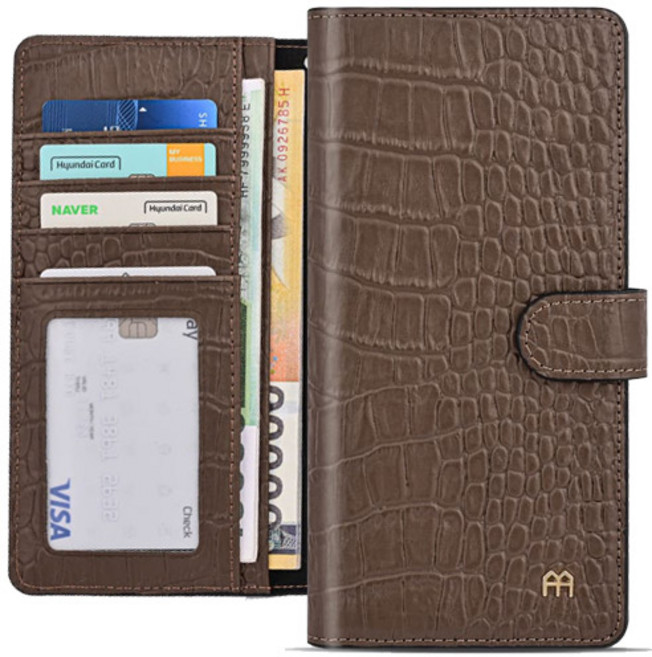 아이폰12프로 케이스 드림 천연소가죽 지갑 다이어리