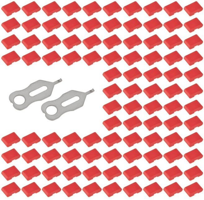 FORT LEE USB TYPE-C C타입 포트락 잠금장치 키2 잠금알100(레드) typecl2100rd