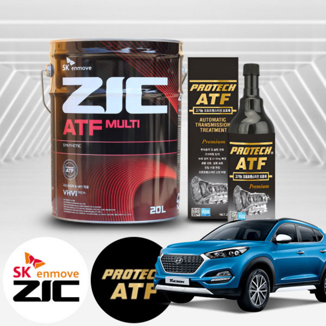 투싼(올뉴)(16~) 2.0 디젤 지크 ATF 멀티 미션오일 20L+프로텍 미션보호제
