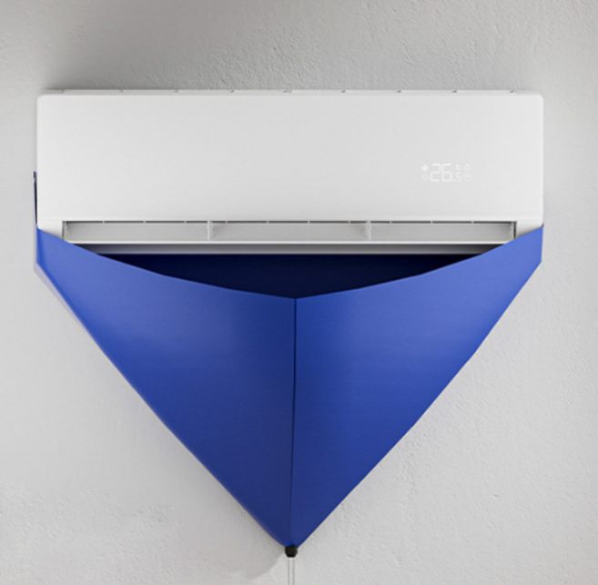 포르페 튼튼한 에어컨 청소 물받이, 1개, Blue