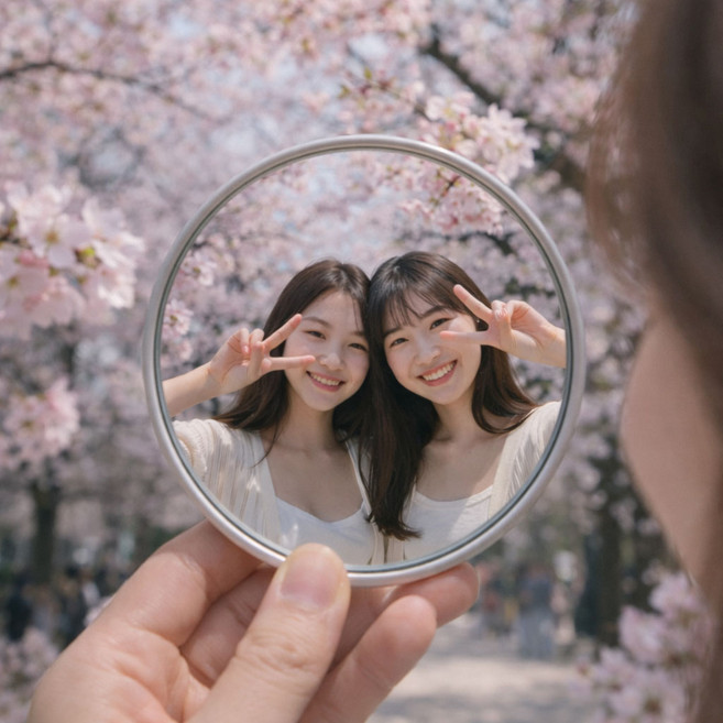 여행셀카 볼록렌즈 셀카렌즈 볼록거울, 1개, 7cm