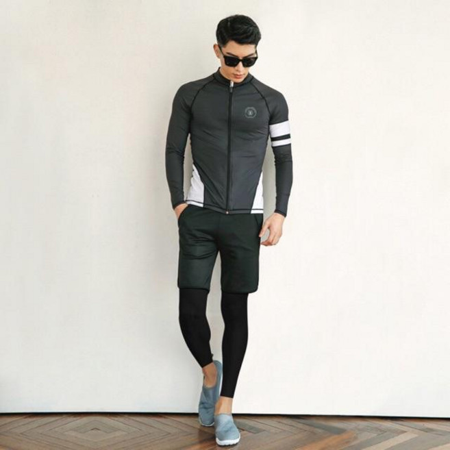 拉鍊親子款水母衣/分體防曬長袖泳衣/衝浪浮潛套裝 紫玉蘭1903