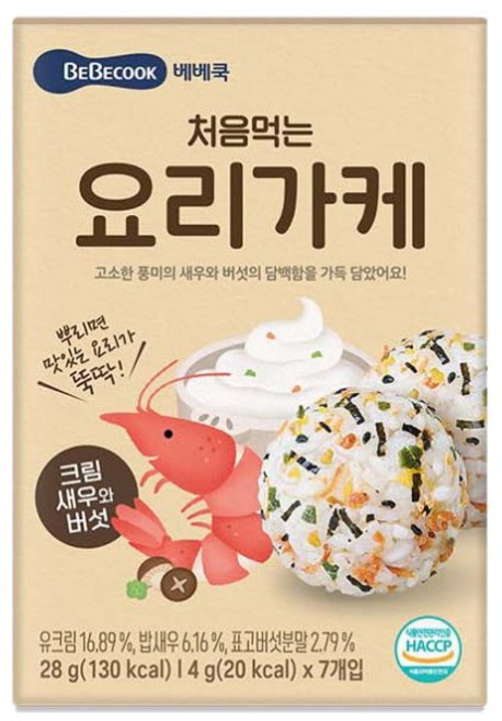 베베쿡 처음 먹는 요리가케 김자반, 28g, 10개, 크림새우버섯
