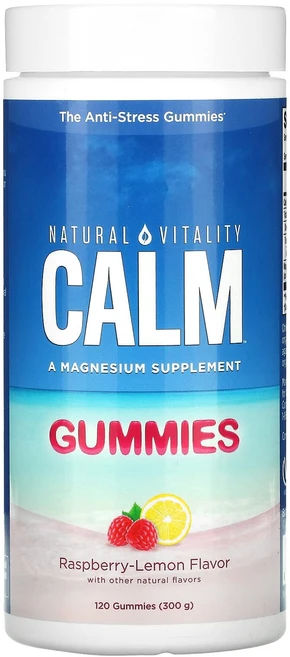 Natural Vitality 캄 구미젤리 안티 스트레스 라즈베리 레몬 120개, 1개, 120정 - 쿠팡