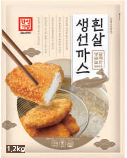 한성기업 흰살생선까스 명태, 1개, 1.2kg