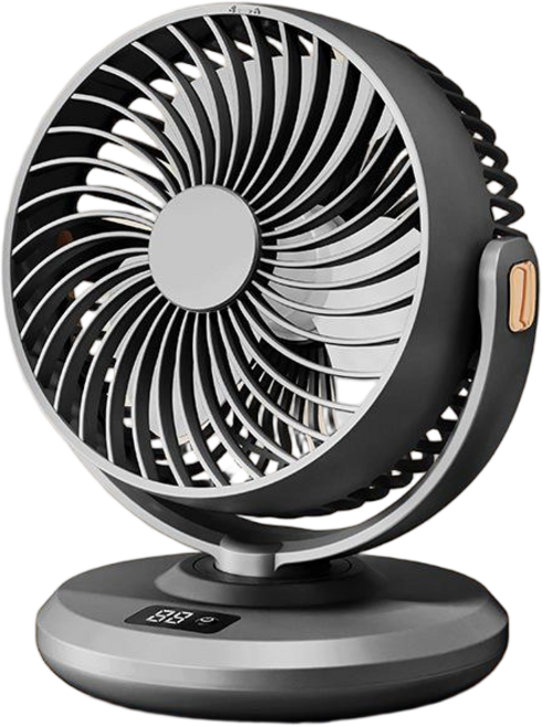 무선 탁상용 선풍기 에어 써큘레이터 휴대용 캠핑 무소음 자동회전, 그레이, HX-268
