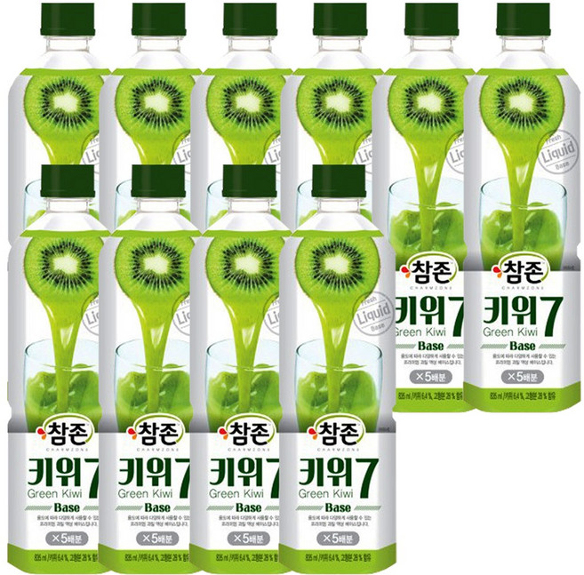 참존식품 키위7베이스 835ml, 10개