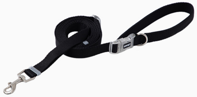 펫펫펫 강아지 핸즈프리 길이조절 리드줄, Black, 1개